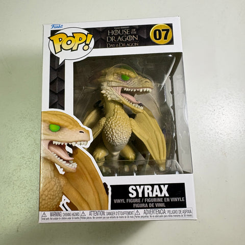Syrax - House of The Dragon Funko Pop 07 Vinyl Figure (11.4 Cm L × 8.9 Cm W × 15.9 Cm H)