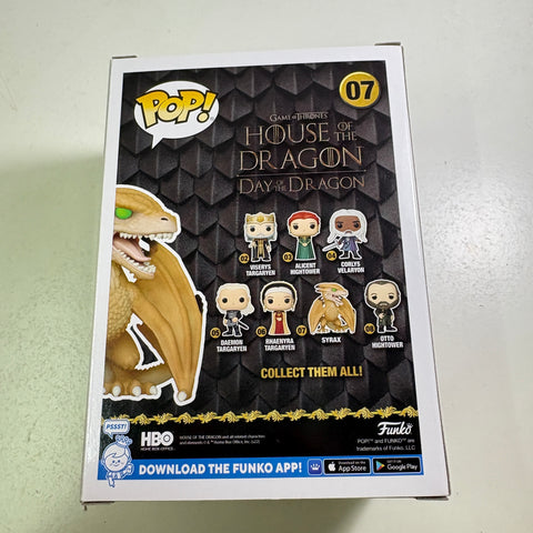 Syrax - House of The Dragon Funko Pop 07 Vinyl Figure (11.4 Cm L × 8.9 Cm W × 15.9 Cm H)