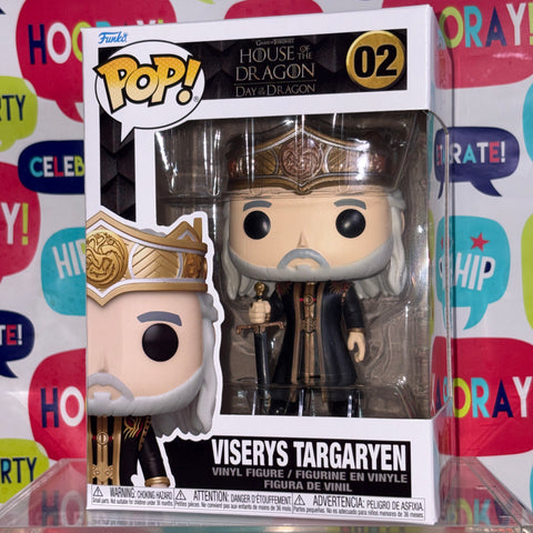 Viserys Targaryen - House of The Dragon Funko Pop 02 Vinyl Figure (11.4 Cm L × 8.9 Cm W × 15.9 Cm H)
