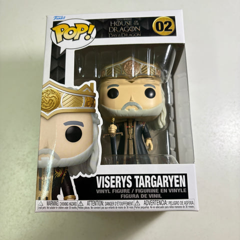 Viserys Targaryen - House of The Dragon Funko Pop 02 Vinyl Figure (11.4 Cm L × 8.9 Cm W × 15.9 Cm H)