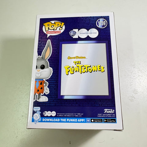 BOX FLAWS VIEW PHOTOS Bugs Bunny as Fred Flintstone - Looney Tunes Funko Pop 1259 Vinyl Figure Exclusive