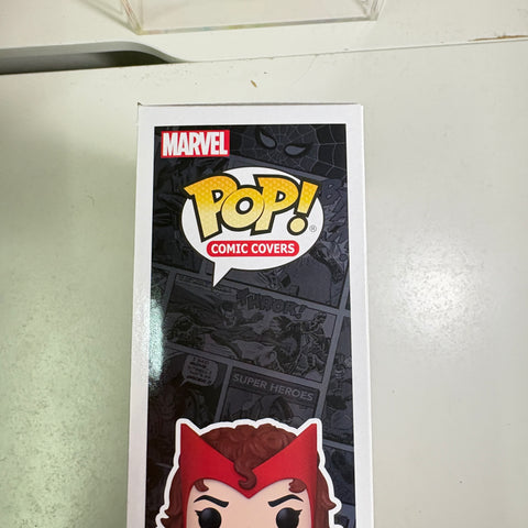 BOX FLAWS VIEW PHOTOS Scarlet Witch - Marvel Comic Cover Funko Pop Exclusive