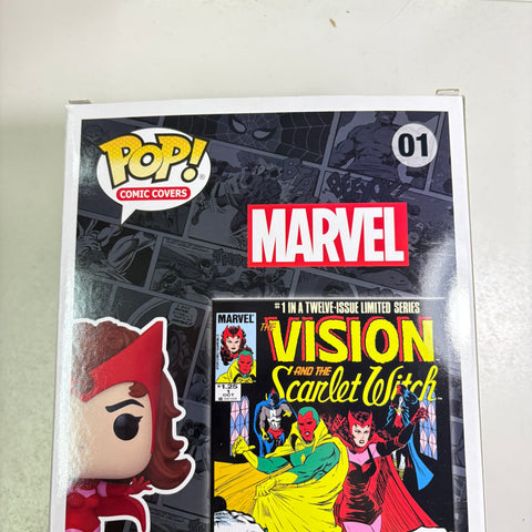 BOX FLAWS VIEW PHOTOS Scarlet Witch - Marvel Comic Cover Funko Pop Exclusive