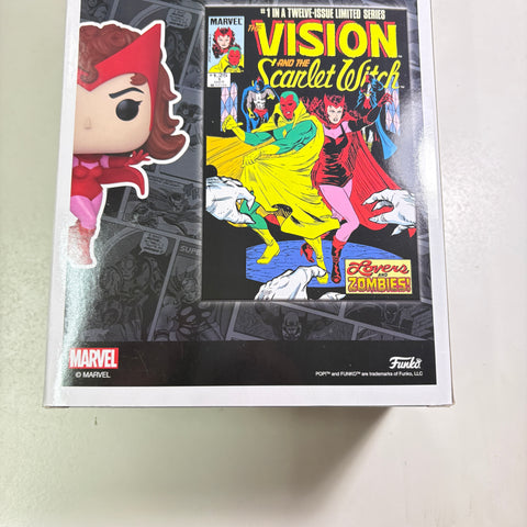 BOX FLAWS VIEW PHOTOS Scarlet Witch - Marvel Comic Cover Funko Pop Exclusive