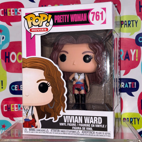 BOX FLAWS VIEW PHOTOS Vivian Ward - Pretty Woman Funko Pop 761 Vinyl Figure (11.4 Cm L × 8.9 Cm W × 15.9 Cm H)