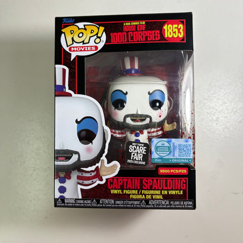 House of 1000 Corpses - Captain Spaulding Funko Pop 1853 Hot Topic Exclusive Scare Fair LE 9500