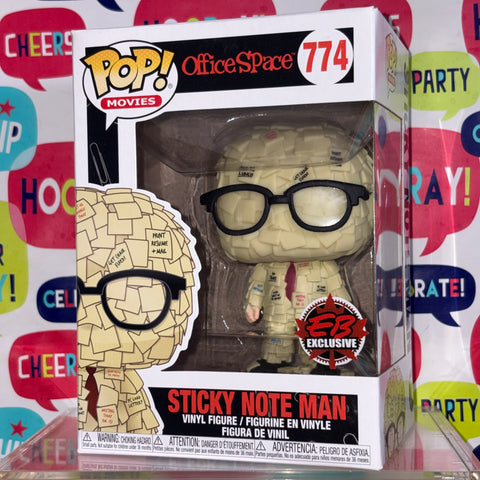 Sticky Note Man - Office Space Funko Pop 774 Vinyl Figure (11.4 Cm L × 8.9 Cm W × 15.9 Cm H)