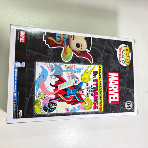 BOX FLAWS VIEW PHOTOS Doctor Strange - Marvel Comic Cover Funko Pop 04 Target Exclusive
