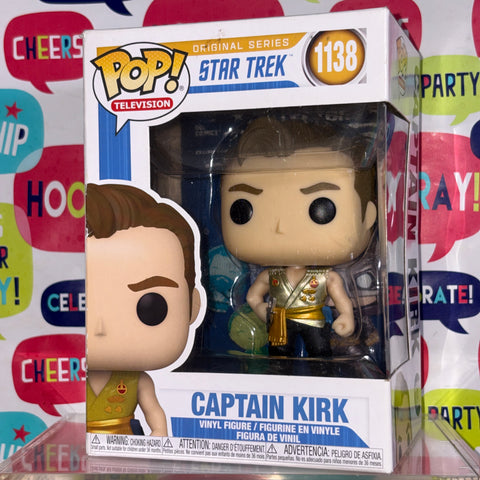 BOX FLAWS VIEW PHOTOS Captain Kirk - Star Trek Funko Pop 1138 Vinyl Figure (11.4 Cm L × 8.9 Cm W × 15.9 Cm H)