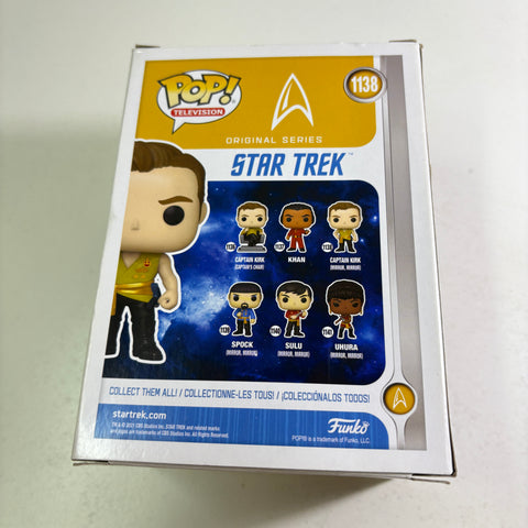 BOX FLAWS VIEW PHOTOS Captain Kirk - Star Trek Funko Pop 1138 Vinyl Figure (11.4 Cm L × 8.9 Cm W × 15.9 Cm H)