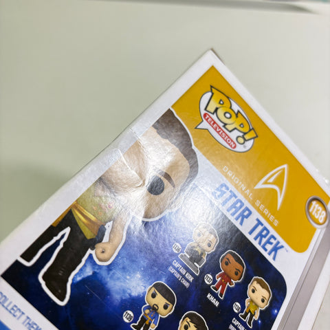 BOX FLAWS VIEW PHOTOS Captain Kirk - Star Trek Funko Pop 1138 Vinyl Figure (11.4 Cm L × 8.9 Cm W × 15.9 Cm H)