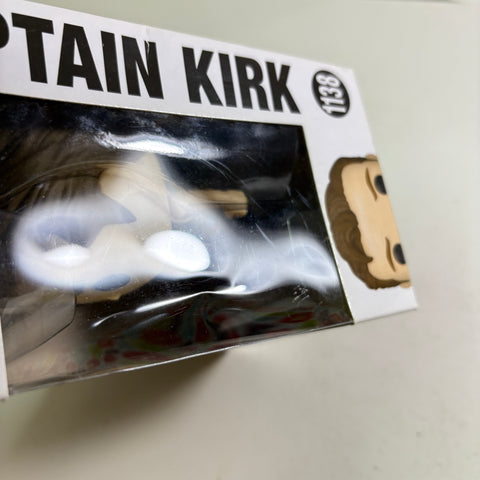 BOX FLAWS VIEW PHOTOS Captain Kirk - Star Trek Funko Pop 1138 Vinyl Figure (11.4 Cm L × 8.9 Cm W × 15.9 Cm H)