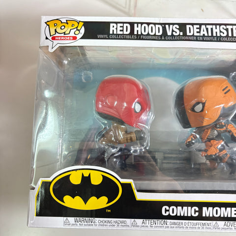 BOX FLAWS VIEW PHOTOS Red Hood vs Deathstrike - DC Funko Pop 336 Exclusive