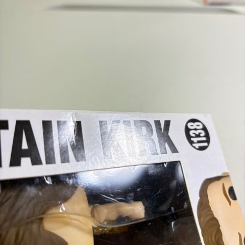 BOX FLAWS VIEW PHOTOS Captain Kirk - Star Trek Funko Pop 1138 Vinyl Figure (11.4 Cm L × 8.9 Cm W × 15.9 Cm H)