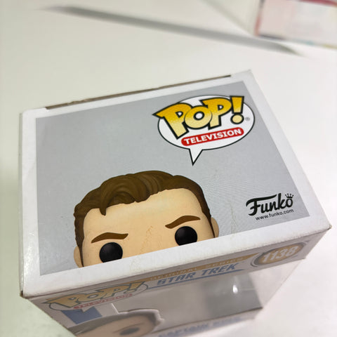 BOX FLAWS VIEW PHOTOS Captain Kirk - Star Trek Funko Pop 1138 Vinyl Figure (11.4 Cm L × 8.9 Cm W × 15.9 Cm H)