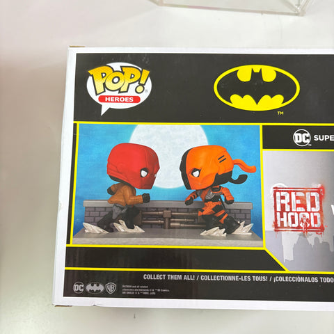 BOX FLAWS VIEW PHOTOS Red Hood vs Deathstrike - DC Funko Pop 336 Exclusive