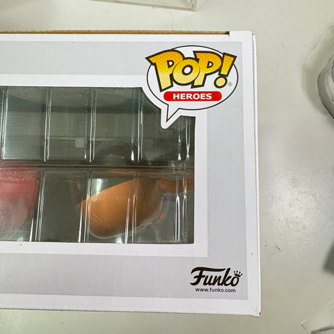BOX FLAWS VIEW PHOTOS Red Hood vs Deathstrike - DC Funko Pop 336 Exclusive