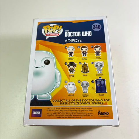 LOOSE WINDOW Adipose GLOW  - Doctor Who Funko Pop 240 Vinyl Figure (11.4 Cm L × 8.9 Cm W × 15.9 Cm H)