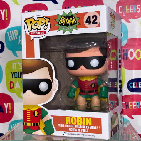 BOX FLAWS VIEW PHOTOS Robin  - DC Funko Pop 42 Vinyl Figure