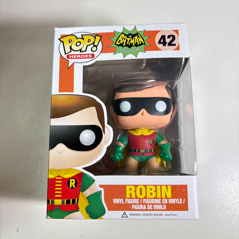 BOX FLAWS VIEW PHOTOS Robin  - DC Funko Pop 42 Vinyl Figure