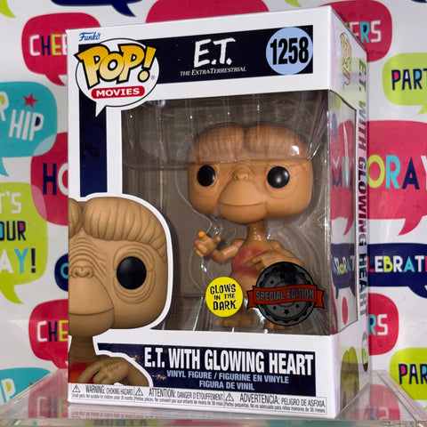 ET with Glowing Heart - Funko Pop 1258 Vinyl Figure (11.4 Cm L × 8.9 Cm W × 15.9 Cm H)
