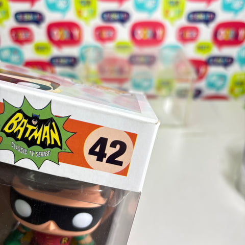 BOX FLAWS VIEW PHOTOS Robin  - DC Funko Pop 42 Vinyl Figure