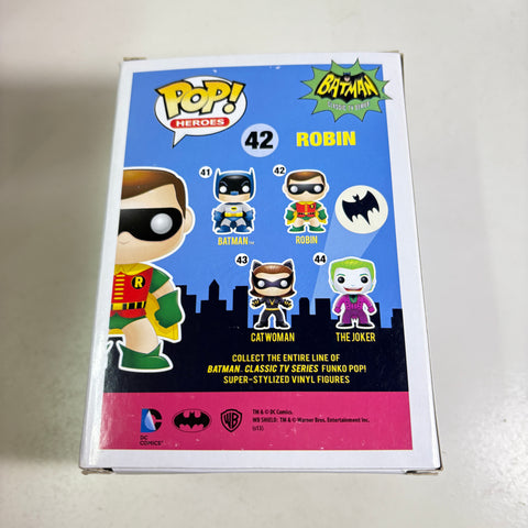 BOX FLAWS VIEW PHOTOS Robin  - DC Funko Pop 42 Vinyl Figure