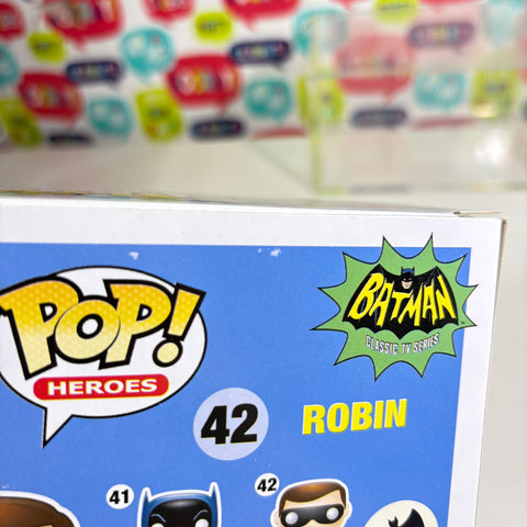 BOX FLAWS VIEW PHOTOS Robin  - DC Funko Pop 42 Vinyl Figure