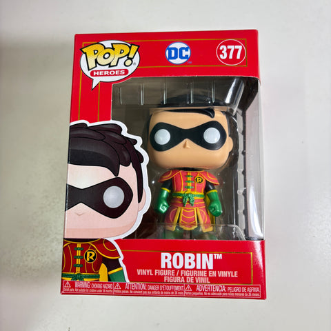 BOX FLAWS VIEW PHOTOS Robin  - DC Funko Pop 377 Vinyl Figure