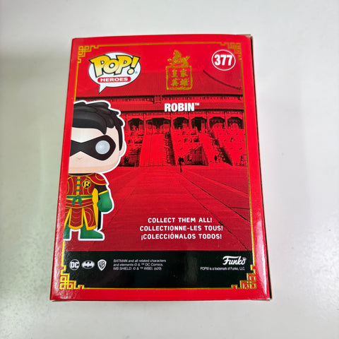 BOX FLAWS VIEW PHOTOS Robin  - DC Funko Pop 377 Vinyl Figure