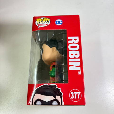 BOX FLAWS VIEW PHOTOS Robin  - DC Funko Pop 377 Vinyl Figure