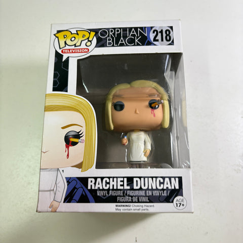 BOX FLAWS VIEW PHOTOS Rachel Duncan - Orphan Black Funko Pop 218 Vinyl Figure (11.4 Cm L × 8.9 Cm W × 15.9 Cm H)