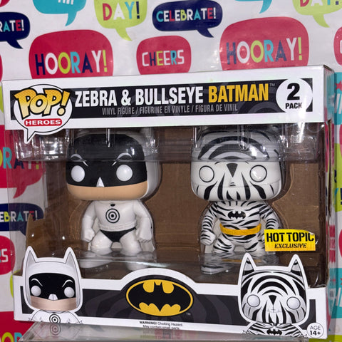 Batman (Zebra and Bullseye)  - DC Funko Pop 2 Pack Vinyl Figures Exclusive