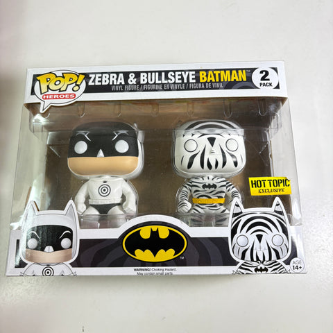Batman (Zebra and Bullseye)  - DC Funko Pop 2 Pack Vinyl Figures Exclusive