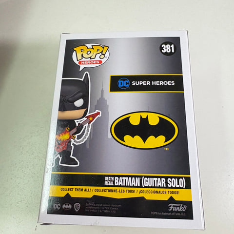 Batman (Heavy Metal Guitar Solo)  - DC Funko Pop 381 Vinyl Figures Exclusive