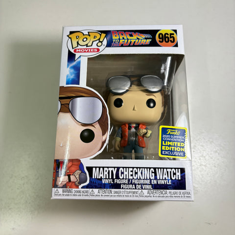 Back to The Future - Marty Checking Watch Funko Pop 965 Summer Convention 2020