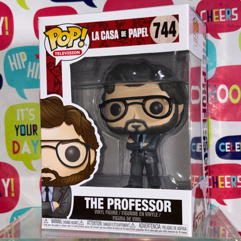 The Professor - Le Casa De Papel Funko Pop 744 Vinyl Figure (11.4 Cm L × 8.9 Cm W × 15.9 Cm H) )