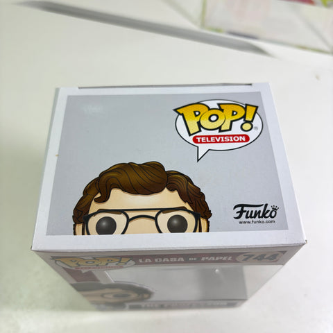 The Professor - Le Casa De Papel Funko Pop 744 Vinyl Figure (11.4 Cm L × 8.9 Cm W × 15.9 Cm H) )