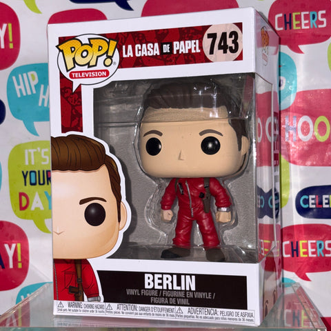 Berlin - Le Casa De Papel Funko Pop 743 Vinyl Figure (11.4 Cm L × 8.9 Cm W × 15.9 Cm H) )