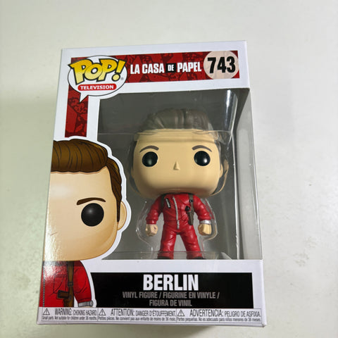 Berlin - Le Casa De Papel Funko Pop 743 Vinyl Figure (11.4 Cm L × 8.9 Cm W × 15.9 Cm H) )