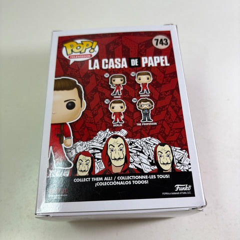 Berlin - Le Casa De Papel Funko Pop 743 Vinyl Figure (11.4 Cm L × 8.9 Cm W × 15.9 Cm H) )
