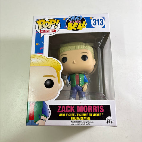 BOX FLAWS VIEW PHOTOS Zack Morris - Saved by The Bell Funko Pop 313 Vinyl Figure (11.4 Cm L × 8.9 Cm W × 15.9 Cm H)