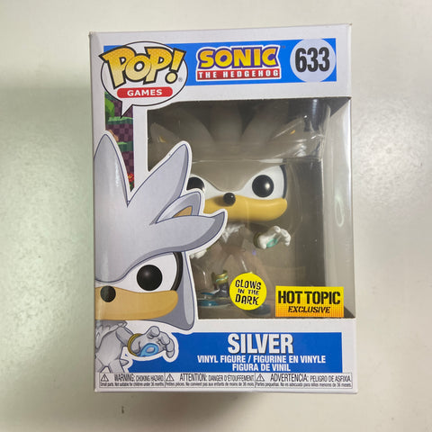 Sonic The Hedgehog - Silver (Glow in The Dark) Funko Pop 633 Hot Topic Exclusive