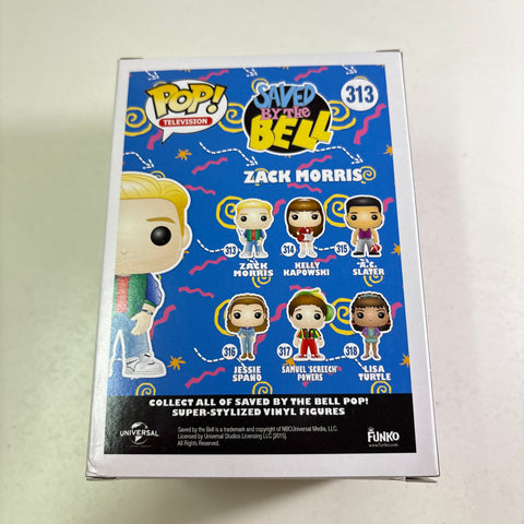 BOX FLAWS VIEW PHOTOS Zack Morris - Saved by The Bell Funko Pop 313 Vinyl Figure (11.4 Cm L × 8.9 Cm W × 15.9 Cm H)
