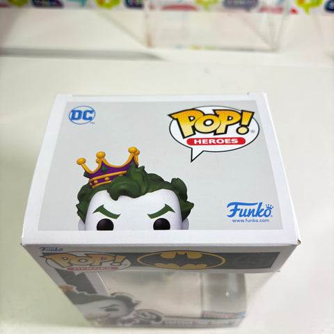 BOX FLAWS VIEW PHOTOS The Joker (Emperor)  - DC Funko Pop 457 Vinyl Figure Fall Convention