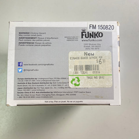 Bioshock - Booker DeWitt Skyhook Funko Pop 64