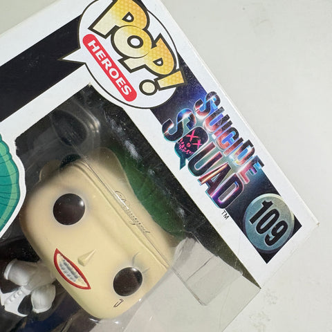 SEVERE BOX DAMAGE SUN FADED The Joker (Suicide Squad in Tuxedo)  - DC Funko Pop 109 Vinyl Figure