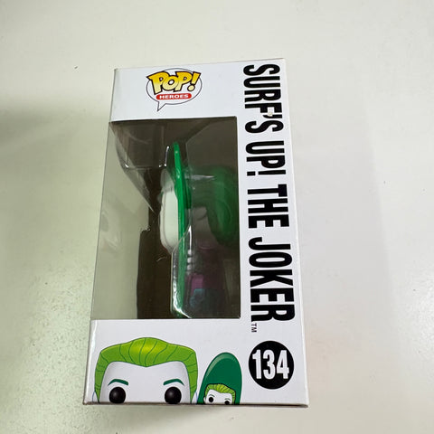 BOX FLAWS VIEW PHOTO The Joker Surf's Up (Batman Classiv TV Series)  - DC Funko Pop 134 Vinyl Figure