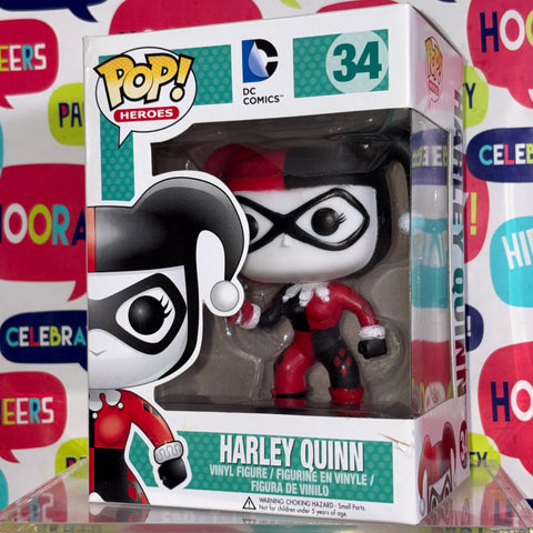 BOX FLAWS VIEW PHOTOS Harley Quinn  - DC Funko Pop 34 Vinyl Figure