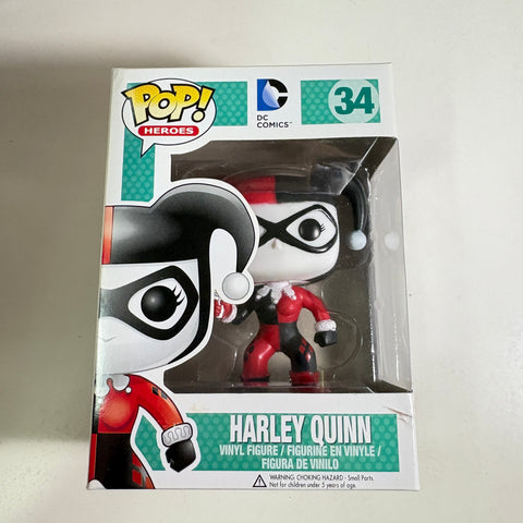 BOX FLAWS VIEW PHOTOS Harley Quinn  - DC Funko Pop 34 Vinyl Figure